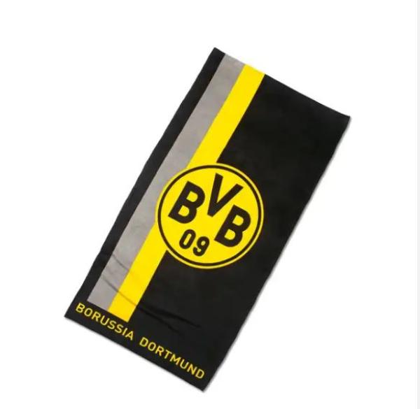 Borussia Dortmund - Handtuch mit Logo im Streifenmuster 50x100cm
